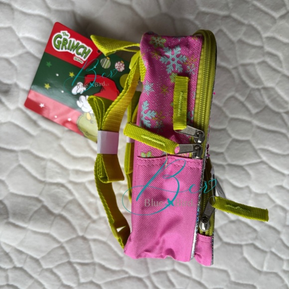 Grinch Sequin Kids Backpack - Picture 7 of 11